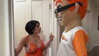 Her legs unravel formidably at the sight of a thick cock and slippery